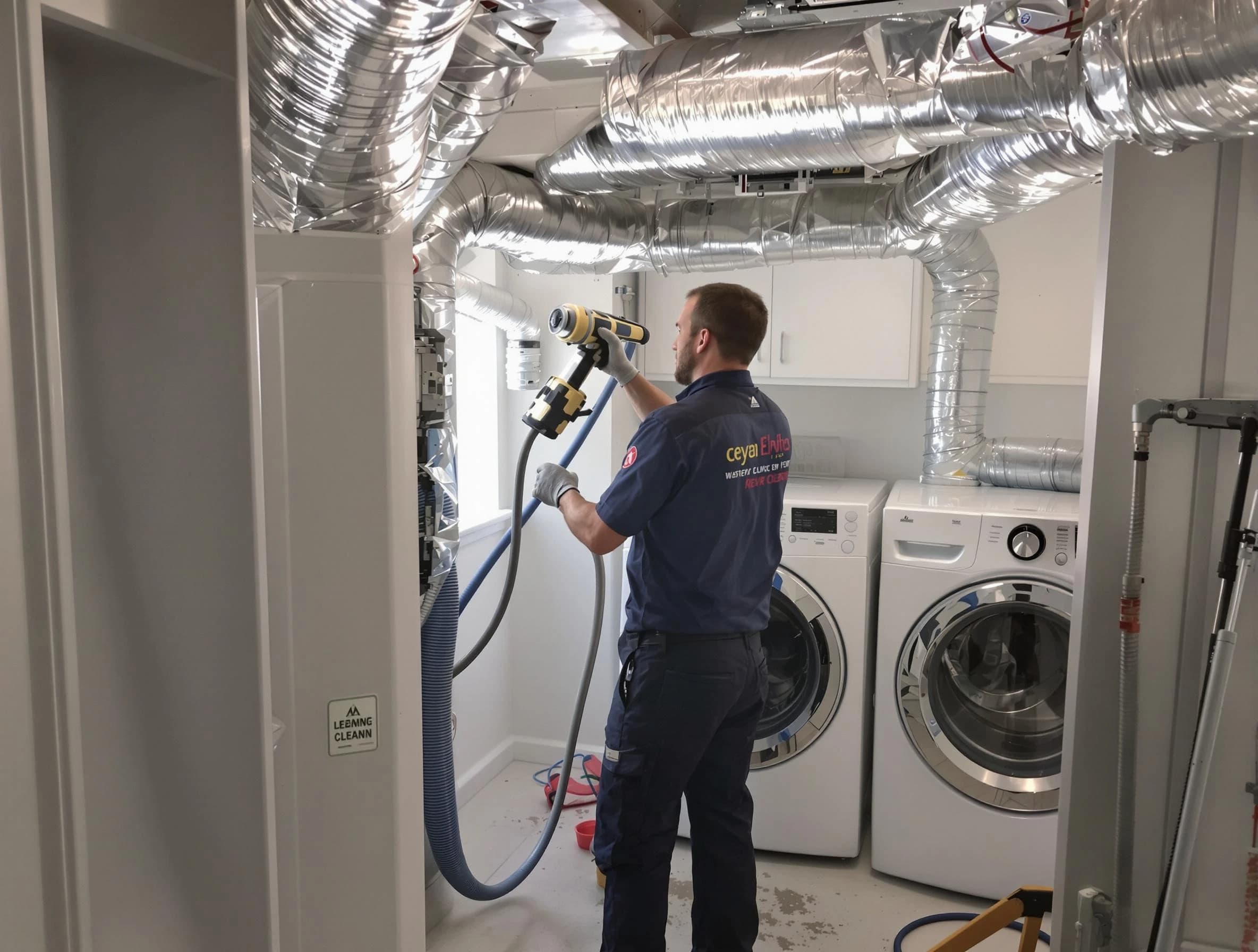 Monument Dryer Vent Cleaning specialist using advanced equipment for thorough duct cleaning in Monument