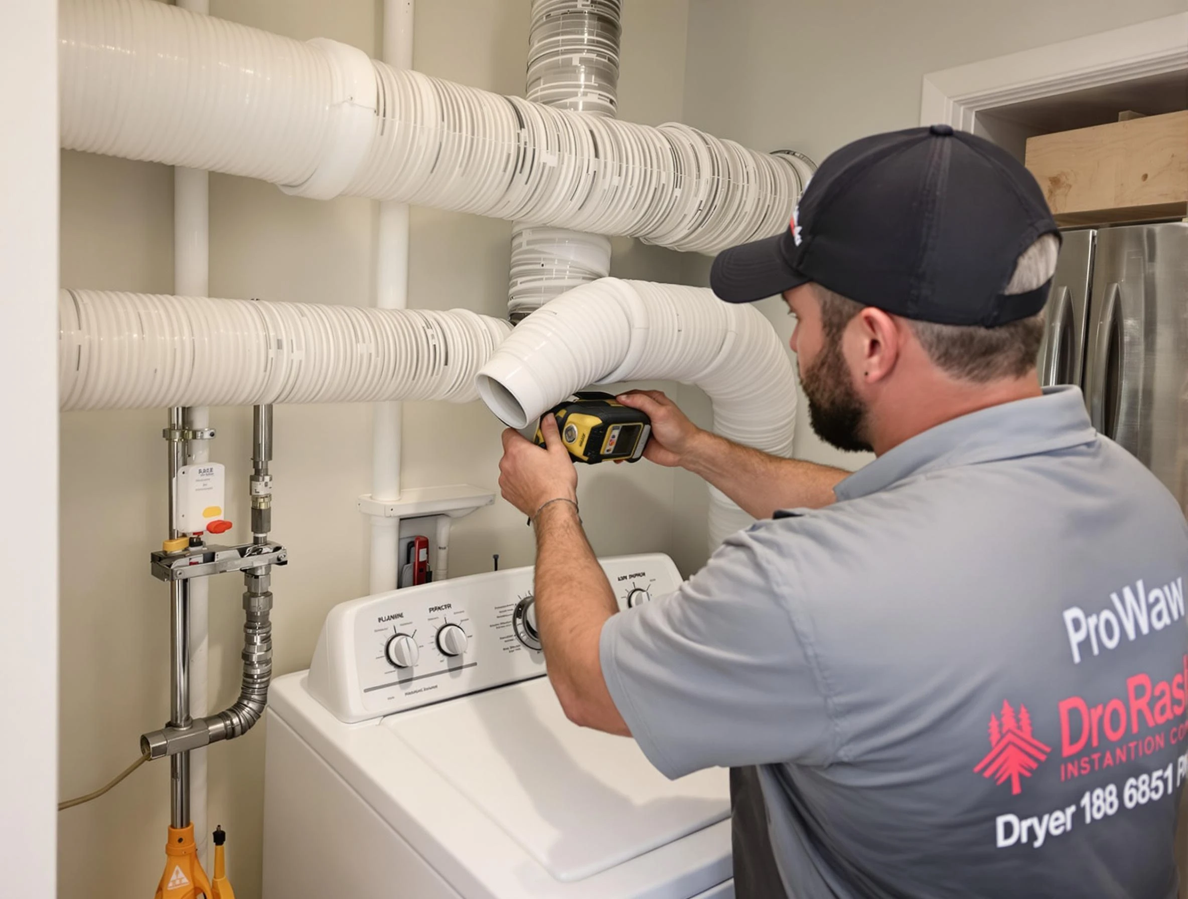 Professional dryer vent hose installation by Monument Dryer Vent Cleaning in Monument