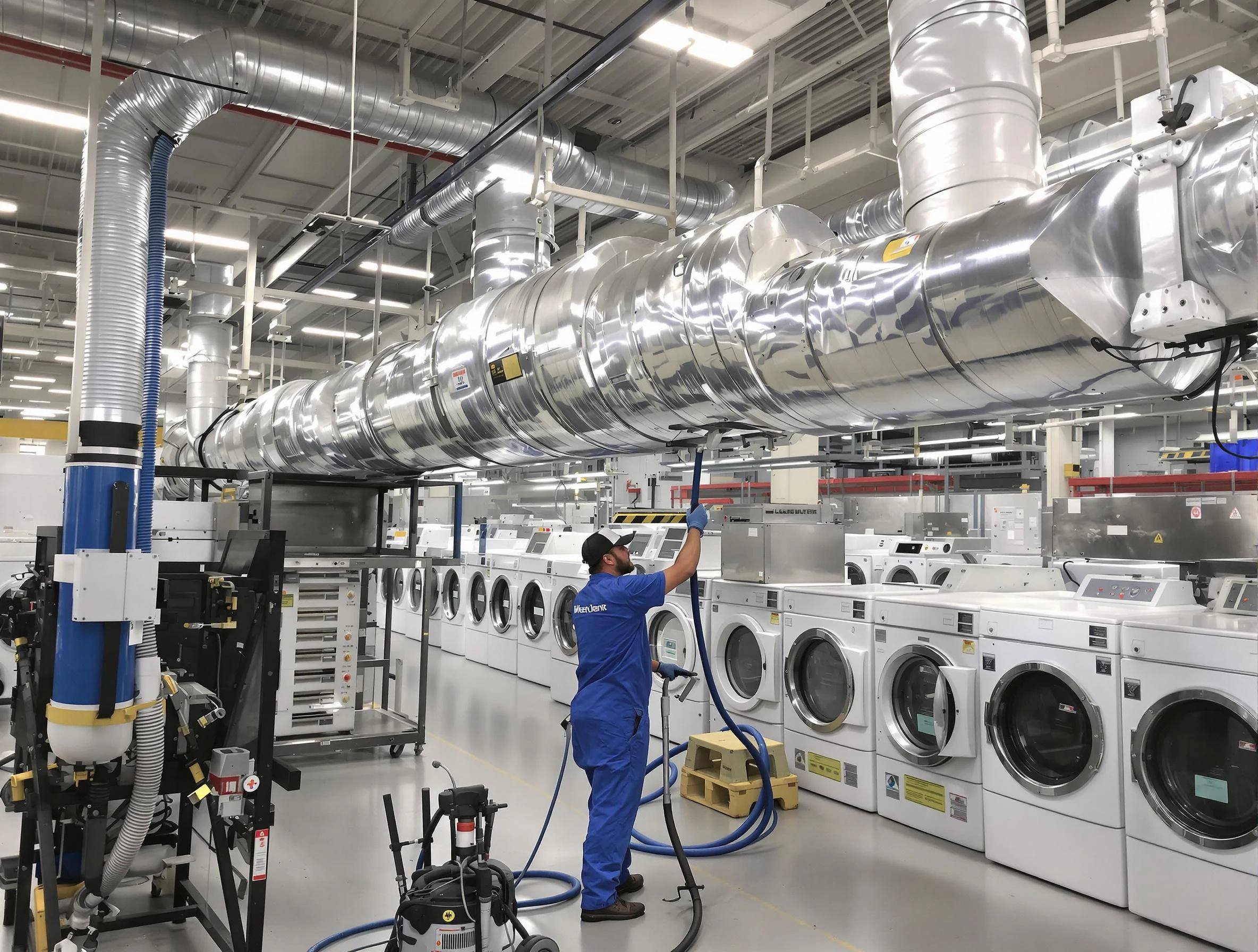 Monument Dryer Vent Cleaning team performing heavy-duty industrial dryer vent cleaning in Monument